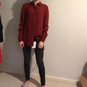 Vince 100% Silk Blouse